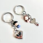 Lock and Key matching keychains